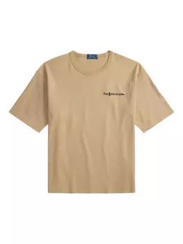 Polo Ralph Lauren футболка с вышитым логотипом, нейтральный