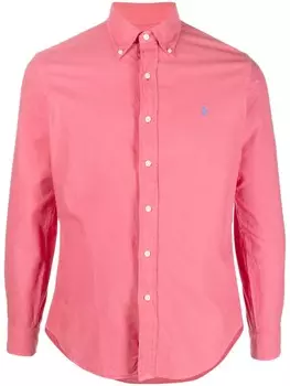 Polo Ralph Lauren футболка с вышивкой, красный