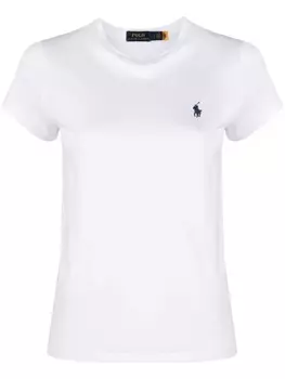 Polo Ralph Lauren футболка с вышивкой Polo Pony, белый