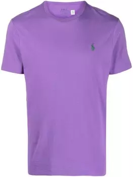 Polo Ralph Lauren футболка с вышивкой Polo Pony, фиолетовый