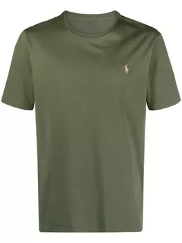 Polo Ralph Lauren футболка с вышивкой Polo Pony, зеленый