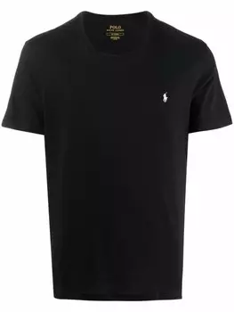 Polo Ralph Lauren футболка с вышивкой Polo Pony, черный