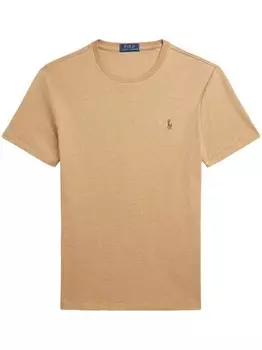 Polo Ralph Lauren футболка с вышивкой Polo Pony, коричневый