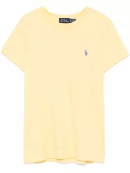 Polo Ralph Lauren футболка с вышивкой Polo Pony, желтый