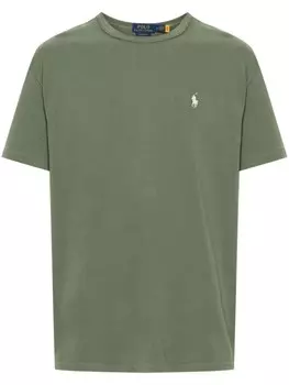 Polo Ralph Lauren футболка с вышивкой Polo Pony, зеленый