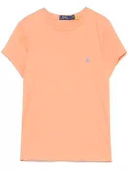 Polo Ralph Lauren футболка с вышивкой Polo Pony, оранжевый