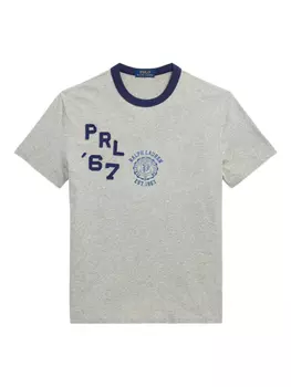 Polo Ralph Lauren футболка с вышивкой, серый