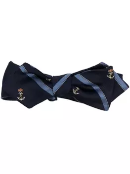 Polo Ralph Lauren галстук-бабочка с принтом, синий