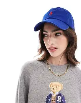 Polo Ralph Lauren – голубая бейсболка с логотипом игрока
