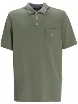 Polo Ralph Lauren хлопковая рубашка-поло с вышитым логотипом, зеленый