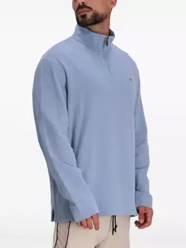 Polo Ralph Lauren хлопковая толстовка с вышитым логотипом, синий