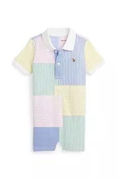 Polo Ralph Lauren Хлопковый детский комбинезон, мультиколор