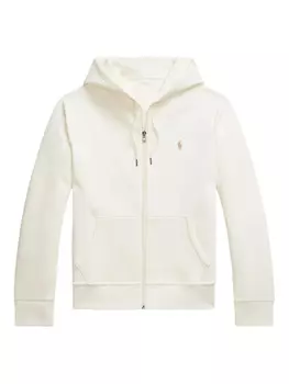 Polo Ralph Lauren худи на молнии, белый