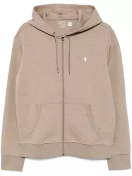 Polo Ralph Lauren худи на молнии, коричневый