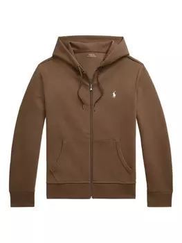 Polo Ralph Lauren худи на молнии, коричневый