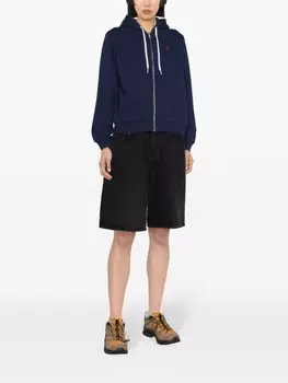 Polo Ralph Lauren худи на молнии с вышивкой Polo Pony, синий