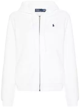 Polo Ralph Lauren худи Polo Pony на молнии, белый