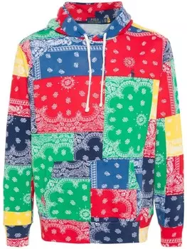 Polo Ralph Lauren худи Polo Pony с принтом, красный
