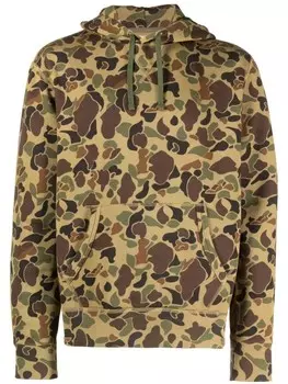 Polo Ralph Lauren худи с камуфляжным принтом и кулиской, зеленый