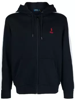 Polo Ralph Lauren худи с контрастными полосками, синий