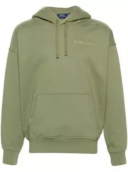 Polo Ralph Lauren худи с кулиской и логотипом, зеленый