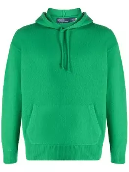 Polo Ralph Lauren худи с кулиской и приспущенными плечами, зеленый