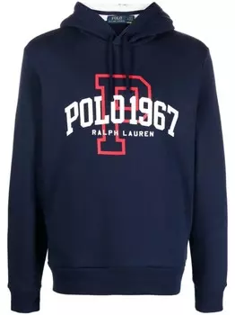 Polo Ralph Lauren худи с логотипом, синий