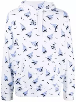 Polo Ralph Lauren худи с принтом, белый