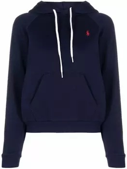 Polo Ralph Lauren худи с вышитым логотипом, синий