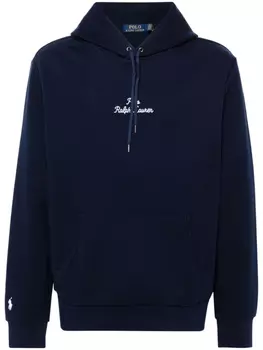 Polo Ralph Lauren худи с вышитым логотипом, синий
