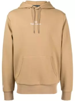 Polo Ralph Lauren худи с вышитым логотипом, коричневый