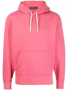 Polo Ralph Lauren худи с вышитым логотипом, красный