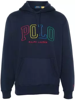 Polo Ralph Lauren худи с вышитым логотипом, синий