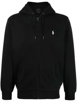 Polo Ralph Lauren худи с вышитым логотипом, черный