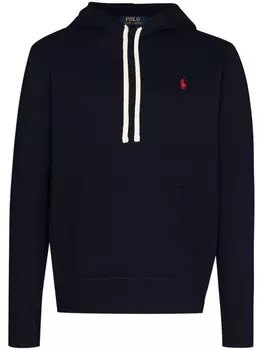Polo Ralph Lauren худи с вышитым логотипом, синий