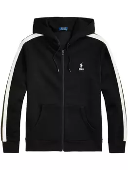 Polo Ralph Lauren худи с вышитым логотипом, черный
