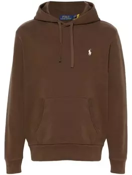 Polo Ralph Lauren худи с вышивкой Polo Pony, коричневый