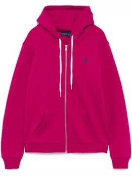 Polo Ralph Lauren худи с вышивкой Polo Pony, розовый