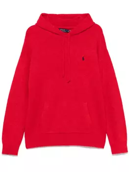 Polo Ralph Lauren худи с вышивкой Polo Pony, красный
