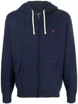 Polo Ralph Lauren худи The RL на молнии, синий