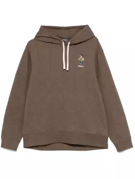 Polo Ralph Lauren худи в клетку, коричневый
