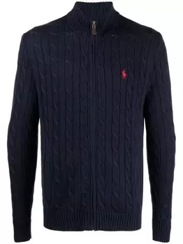 Polo Ralph Lauren кардиган фактурной вязки, синий
