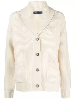 Polo Ralph Lauren кардиган крупной вязки, белый