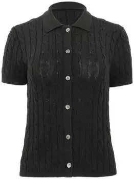 Polo Ralph Lauren кардиган с короткими рукавами, черный