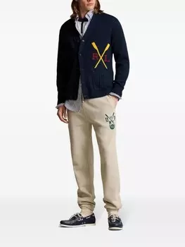 Polo Ralph Lauren кардиган с вышитым логотипом, синий