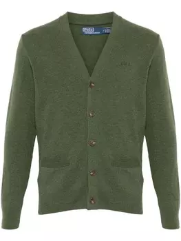 Polo Ralph Lauren кардиган с вышитым логотипом, зеленый