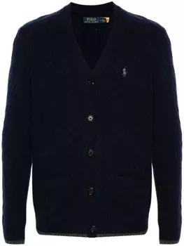 Polo Ralph Lauren кардиган с вышивкой Polo Pony, синий