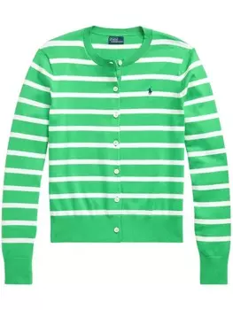 Polo Ralph Lauren кардиган в полоску, зеленый