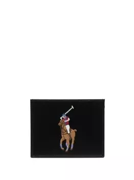 Polo Ralph Lauren картхолдер с логотипом, коричневый