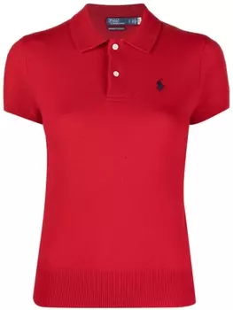 Polo Ralph Lauren кашемировая рубашка поло с логотипом Pony, красный